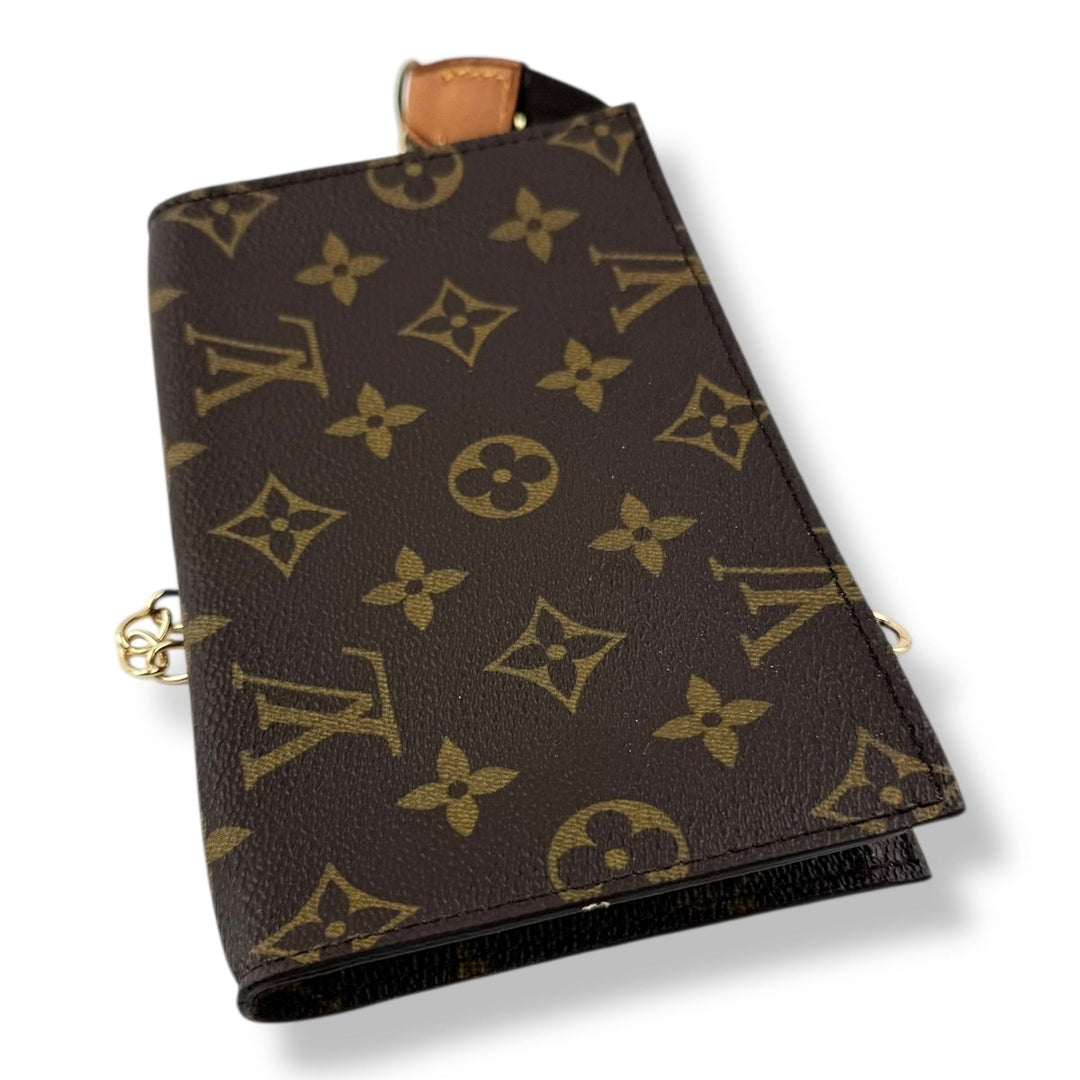 Louis Vuitton Vintage Brown Monogram Classic Signature Mini Bucket Pouch Bag - Lux Central
