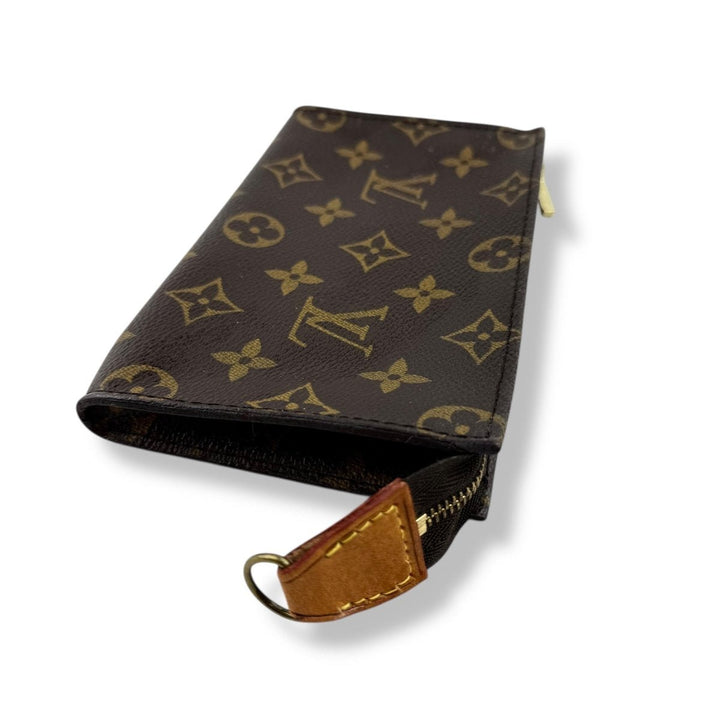 Louis Vuitton Vintage Brown Monogram Classic Signature Mini Bucket Pouch Bag - Lux Central