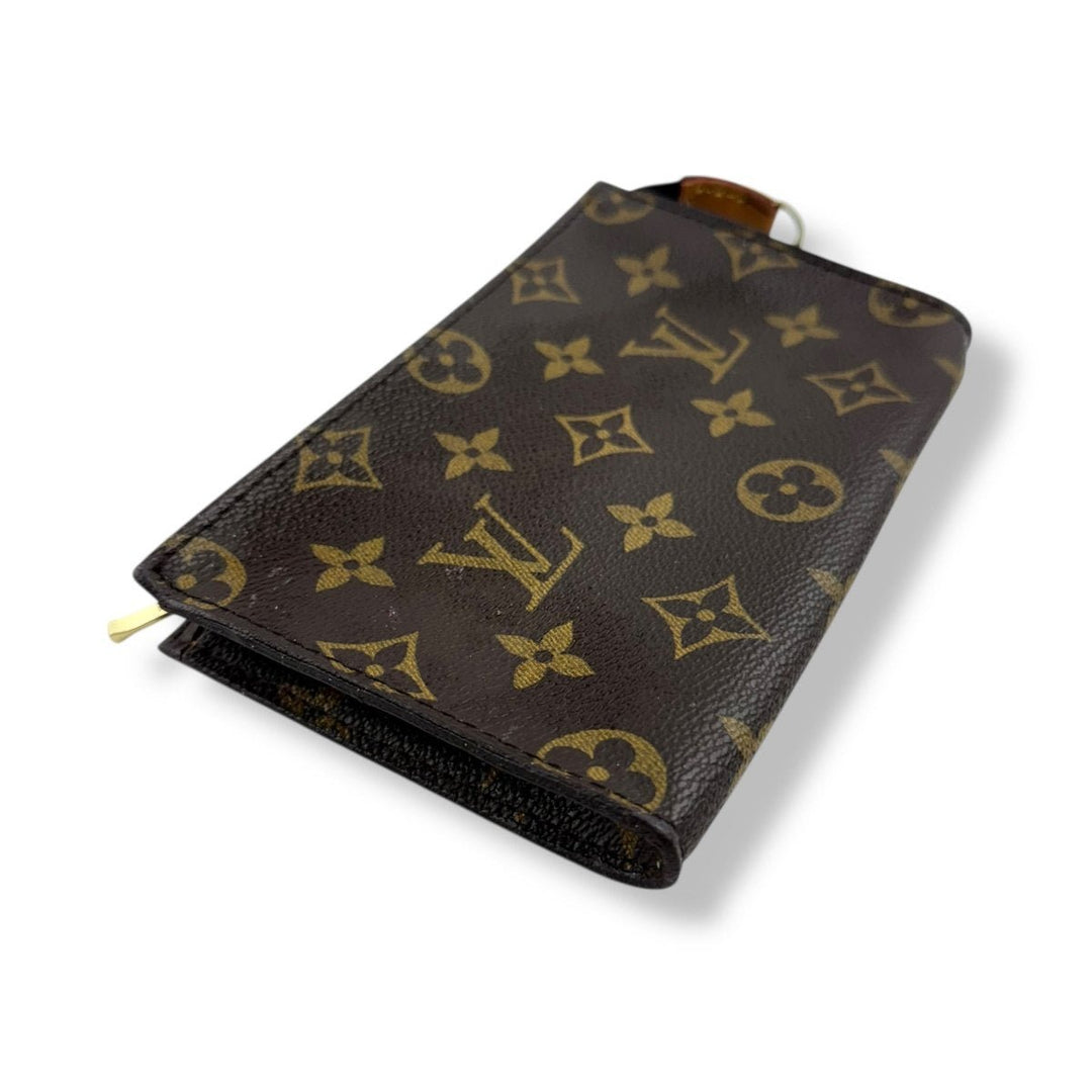 Louis Vuitton Vintage Brown Monogram Classic Signature Mini Bucket Pouch Bag - Lux Central