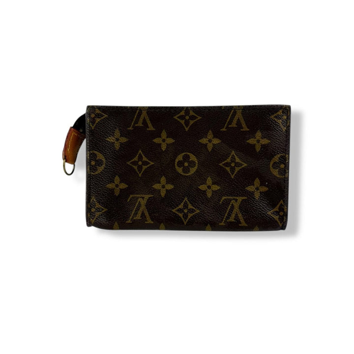 Louis Vuitton Vintage Brown Monogram Classic Signature Mini Bucket Pouch Bag - Lux Central