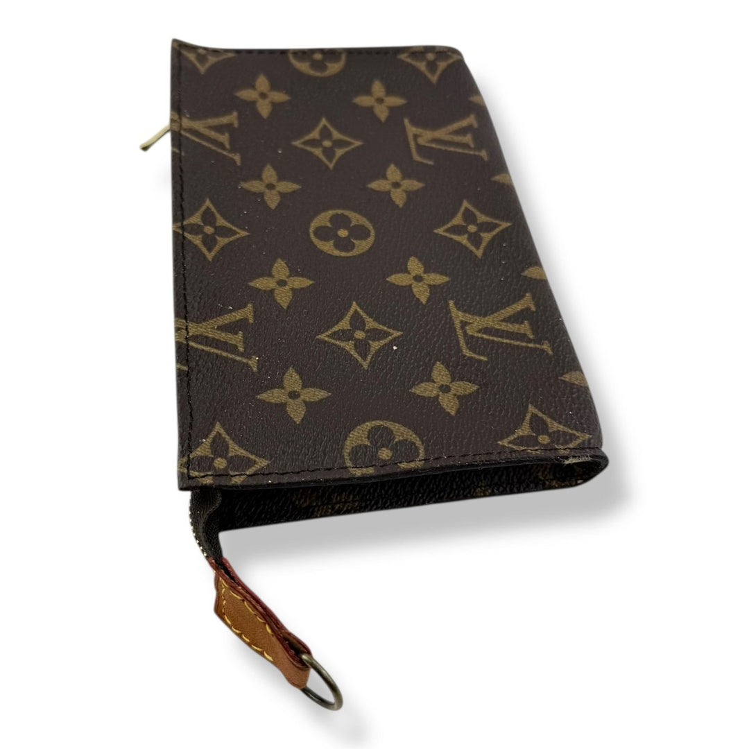 Louis Vuitton Vintage Brown Monogram Classic Signature Mini Bucket Pouch Bag - Lux Central