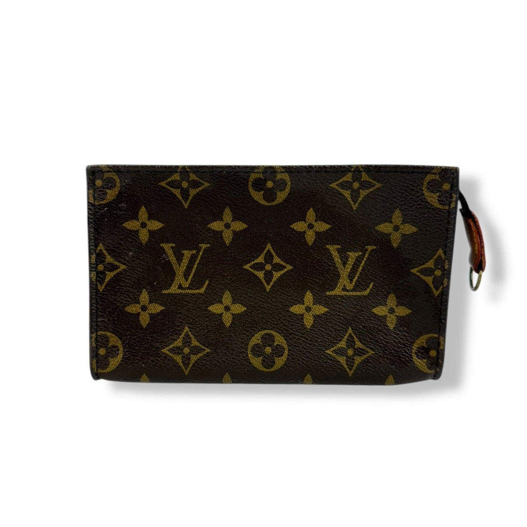 Louis Vuitton Vintage Brown Monogram Classic Signature Mini Bucket Pouch Bag - Lux Central