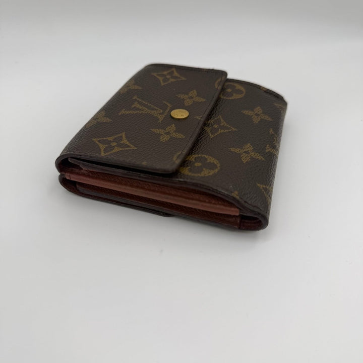 Louis Vuitton Vintage Brown Monogram Compact Bifold Wallet Purse - Lux Central