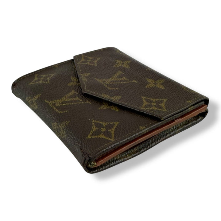 Louis Vuitton Vintage Brown Monogram Compact Bifold Wallet Purse - Lux Central