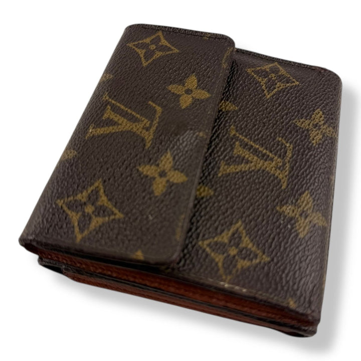 Louis Vuitton Vintage Brown Monogram Compact Bifold Wallet Purse - Lux Central