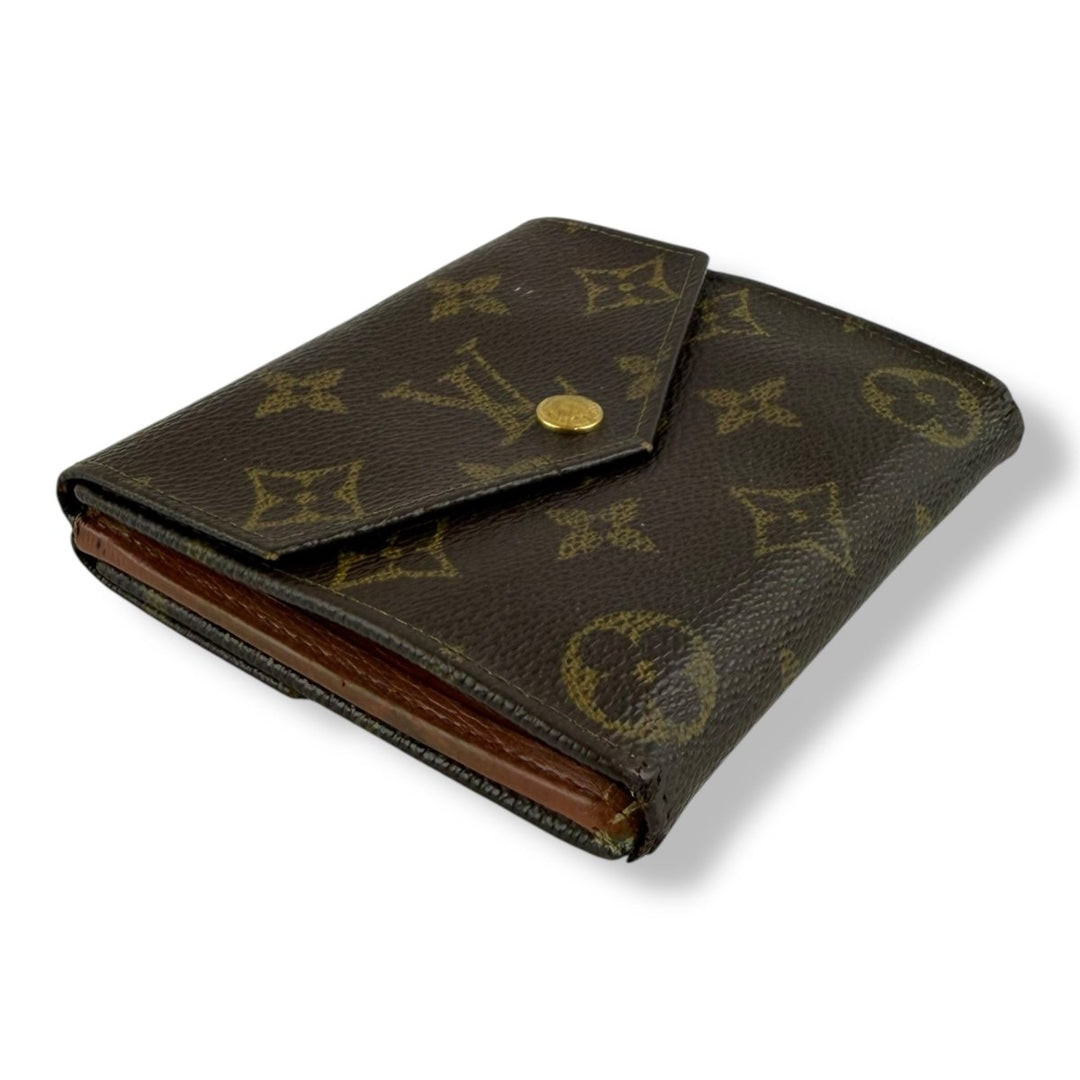 Louis Vuitton Vintage Brown Monogram Compact Bifold Wallet Purse - Lux Central
