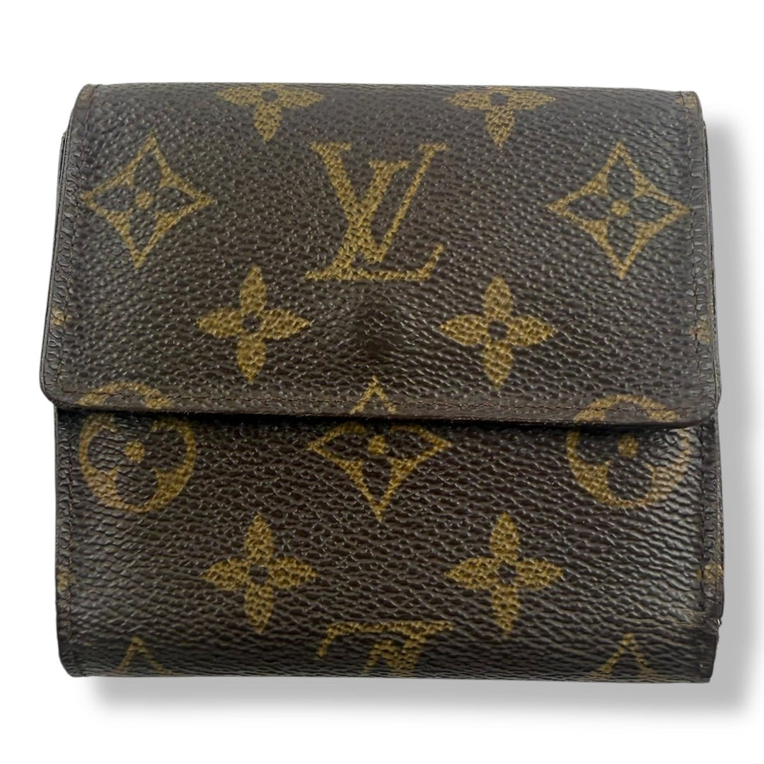 Louis Vuitton Vintage Brown Monogram Compact Bifold Wallet Purse - Lux Central