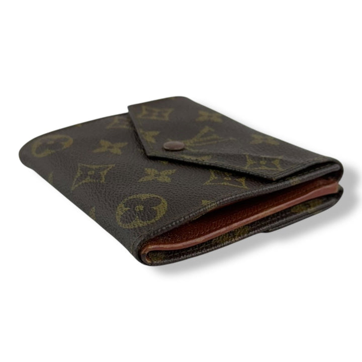 Louis Vuitton Vintage Brown Monogram Compact Bifold Wallet Purse - Lux Central