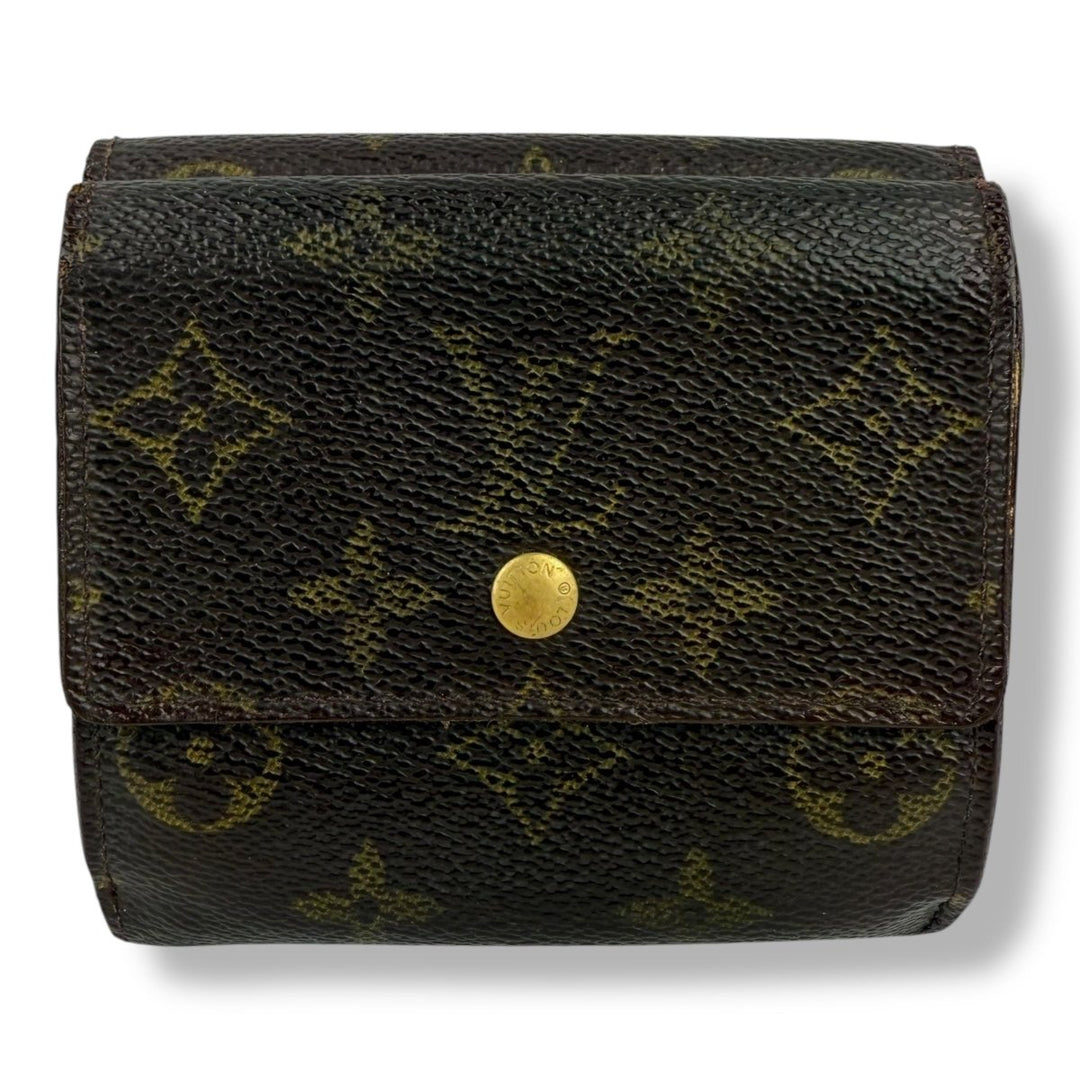 Louis Vuitton Vintage Brown Monogram Compact Bifold Wallet Purse - Lux Central