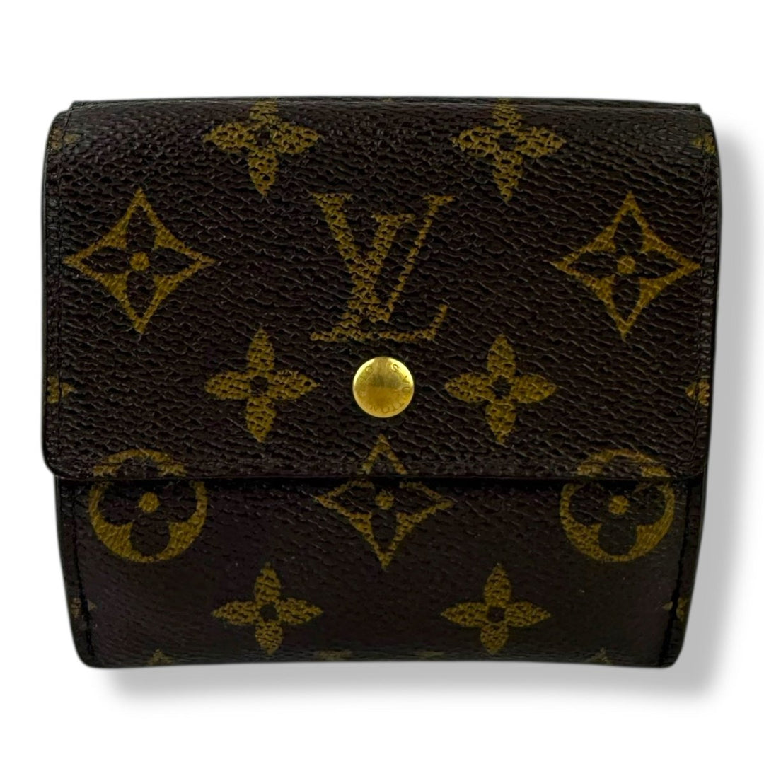 Louis Vuitton Vintage Brown Monogram Compact Bifold Wallet Purse - Lux Central