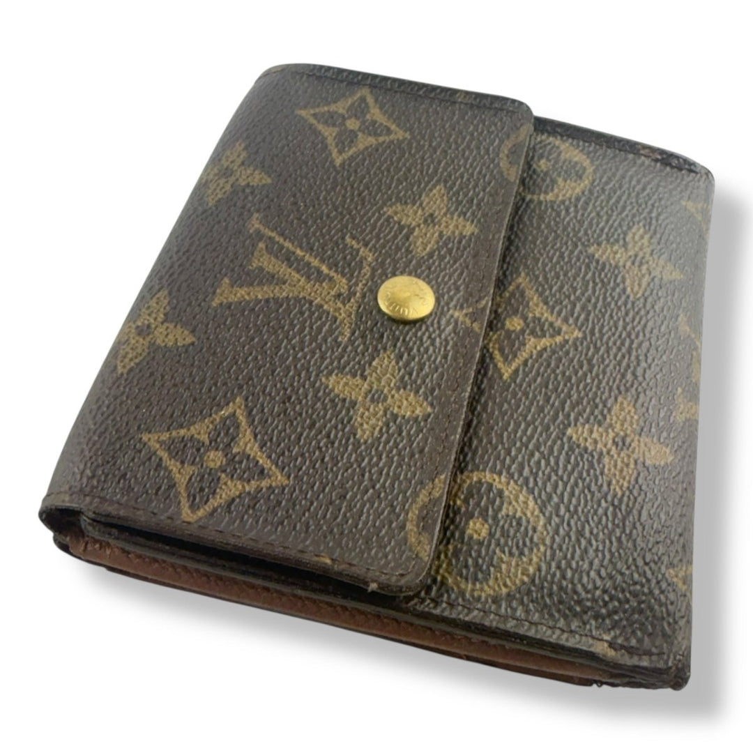 Louis Vuitton Vintage Brown Monogram Compact Bifold Wallet Purse - Lux Central