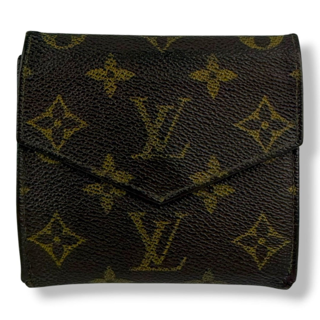 Louis Vuitton Vintage Brown Monogram Compact Bifold Wallet Purse - Lux Central