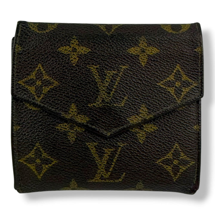 Louis Vuitton Vintage Brown Monogram Compact Bifold Wallet Purse - Lux Central