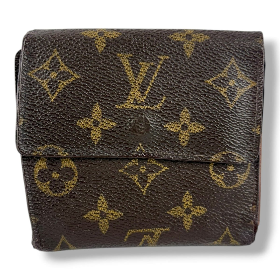 Louis Vuitton Vintage Brown Monogram Compact Bifold Wallet Purse - Lux Central