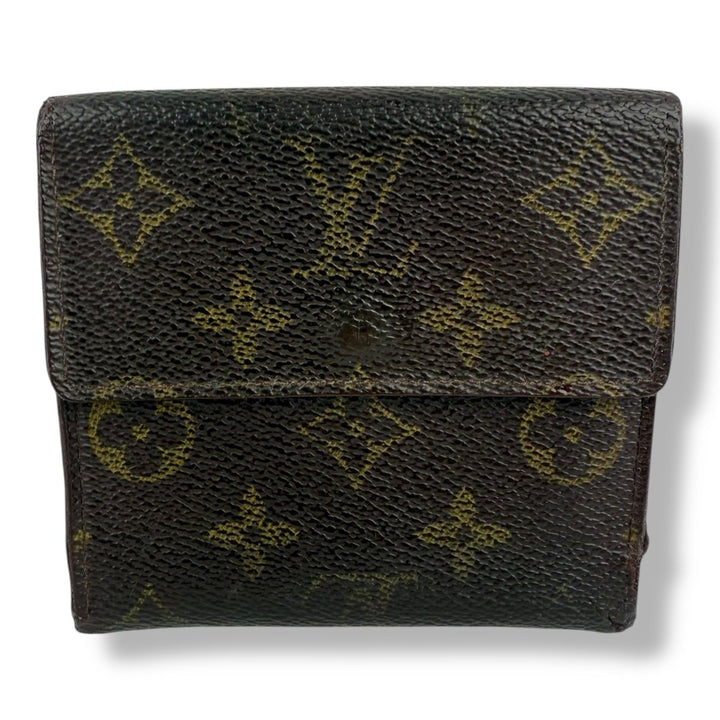 Louis Vuitton Vintage Brown Monogram Compact Bifold Wallet Purse - Lux Central