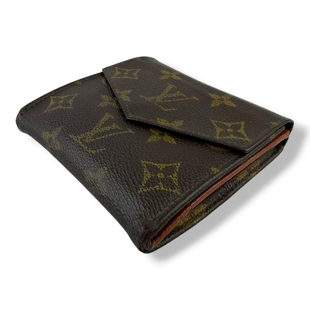 Louis Vuitton Vintage Brown Monogram Compact Bifold Wallet Purse - Lux Central