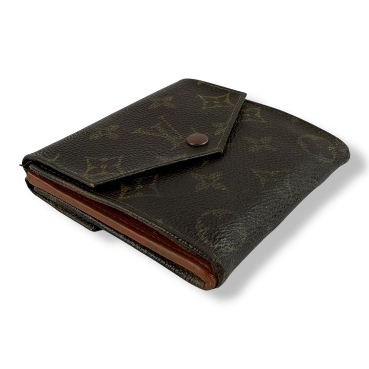 Louis Vuitton Vintage Brown Monogram Compact Bifold Wallet Purse - Lux Central