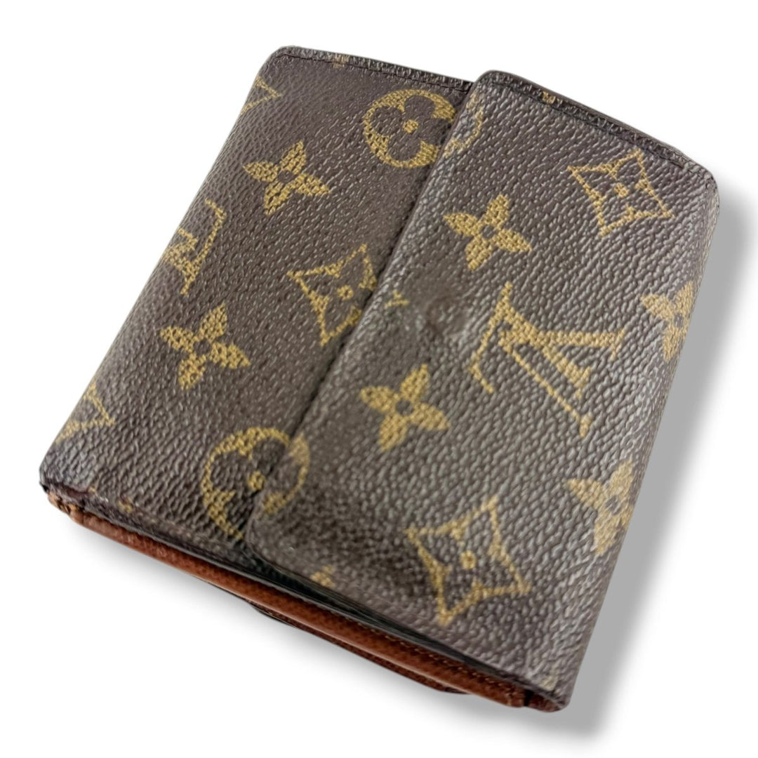 Louis Vuitton Vintage Brown Monogram Compact Bifold Wallet Purse - Lux Central