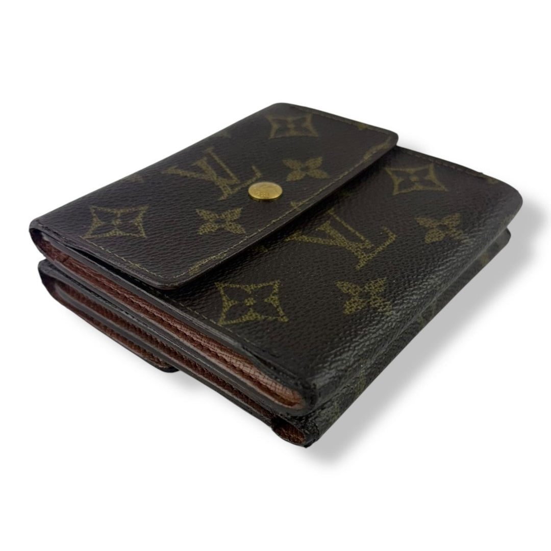 Louis Vuitton Vintage Brown Monogram Compact Bifold Wallet Purse - Lux Central