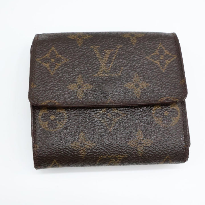 Louis Vuitton Vintage Brown Monogram Compact Bifold Wallet Purse - Lux Central