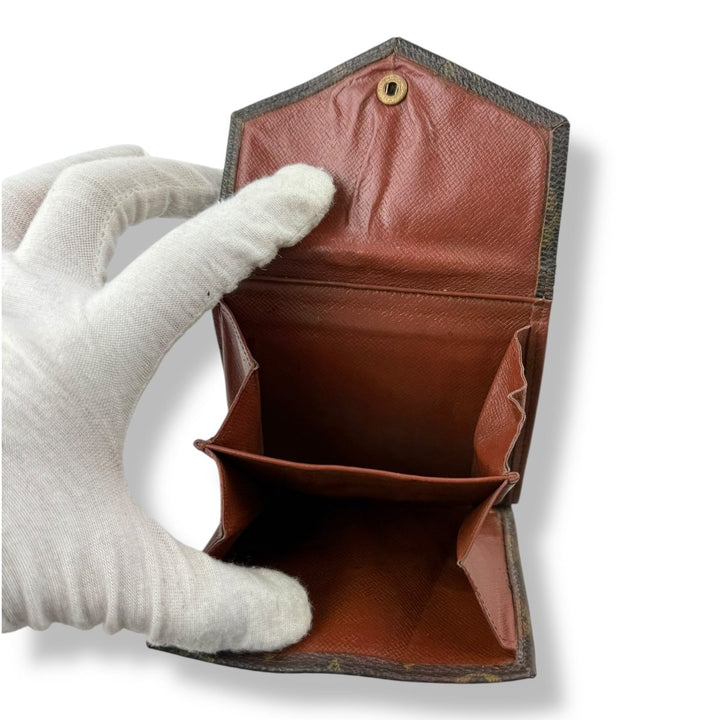 Louis Vuitton Vintage Brown Monogram Compact Bifold Wallet Purse - Lux Central