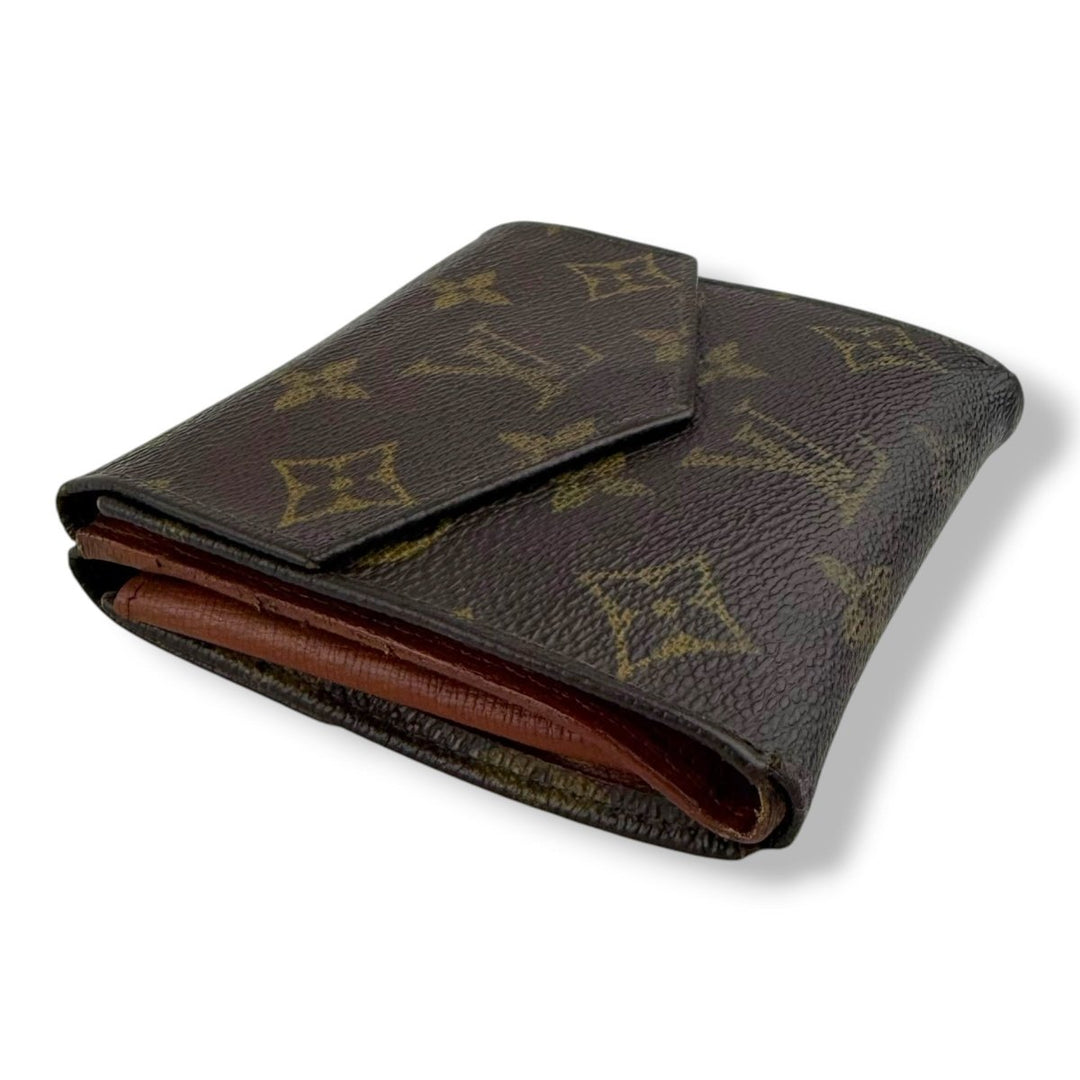 Louis Vuitton Vintage Brown Monogram Compact Bifold Wallet Purse - Lux Central