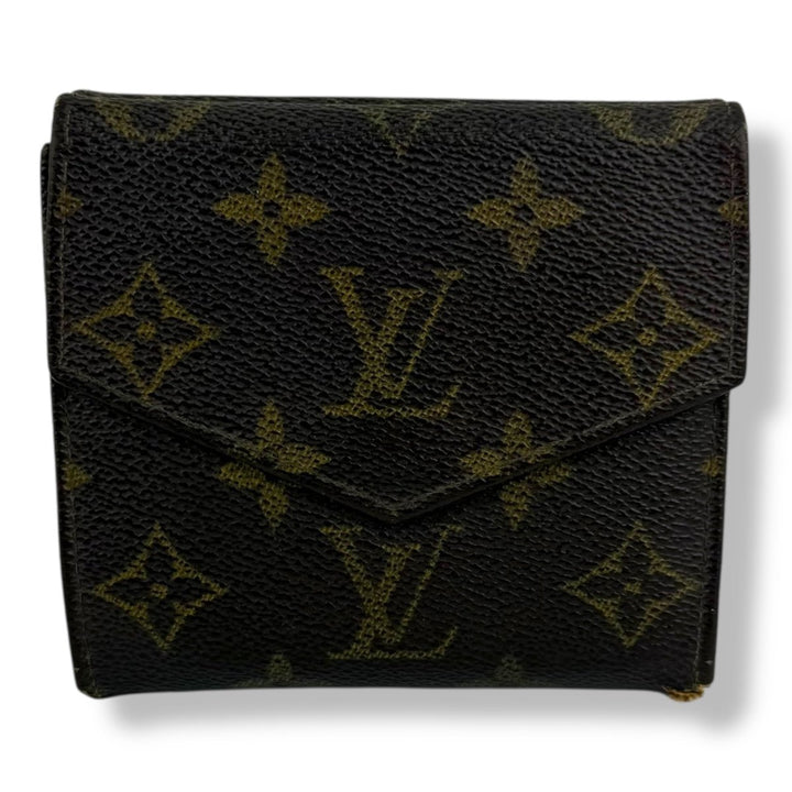 Louis Vuitton Vintage Brown Monogram Compact Bifold Wallet Purse - Lux Central