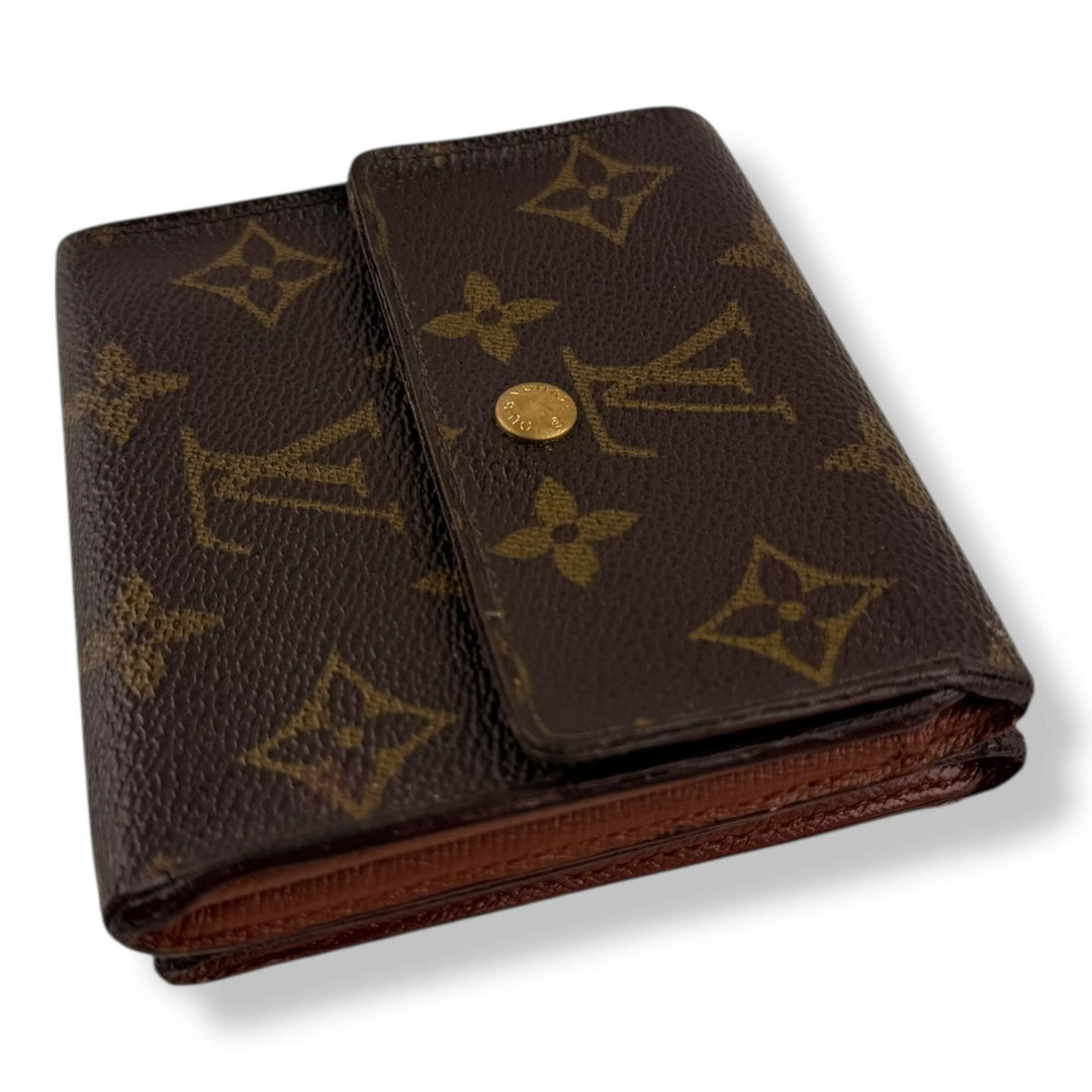 Louis Vuitton Vintage Brown Monogram Compact Bifold Wallet Purse - Lux Central
