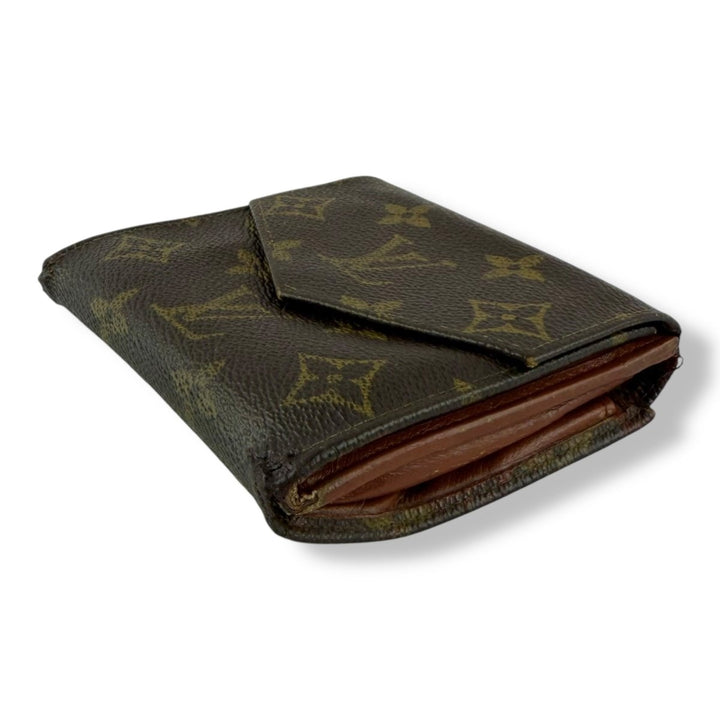 Louis Vuitton Vintage Brown Monogram Compact Bifold Wallet Purse - Lux Central