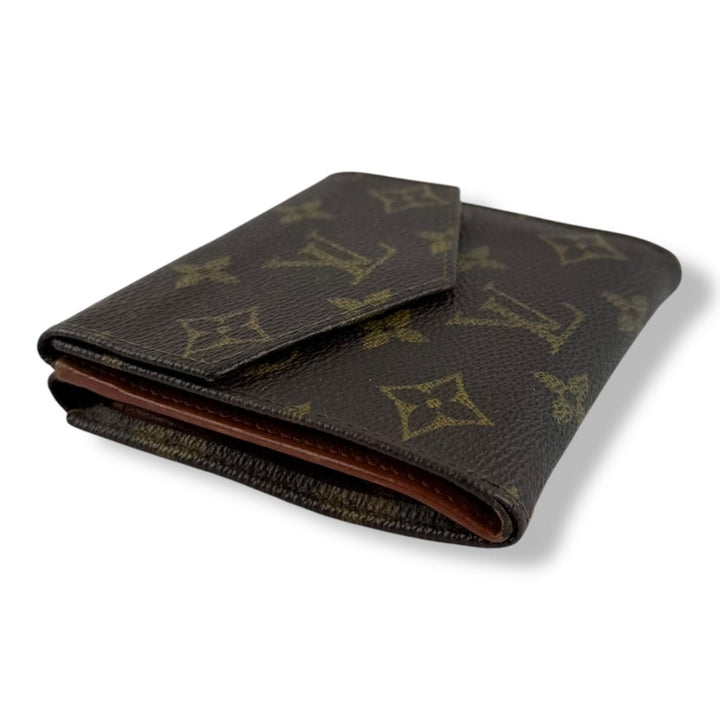 Louis Vuitton Vintage Brown Monogram Compact Bifold Wallet Purse - Lux Central