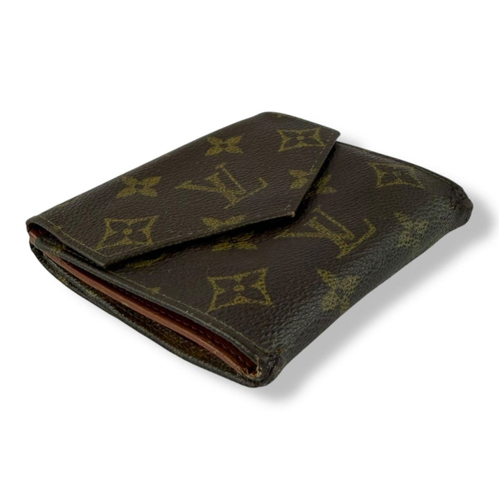 Louis Vuitton Vintage Brown Monogram Compact Bifold Wallet Purse - Lux Central