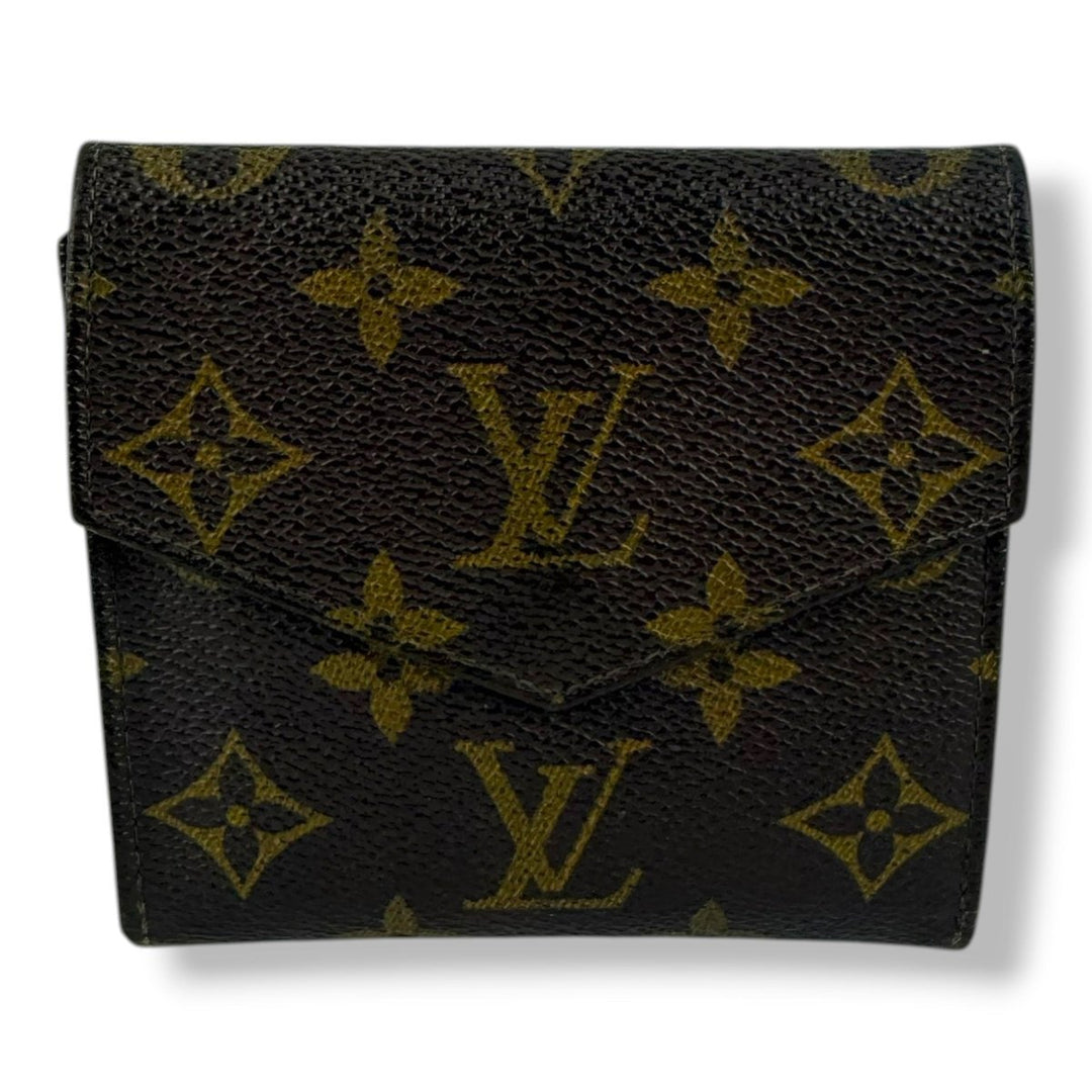 Louis Vuitton Vintage Brown Monogram Compact Bifold Wallet Purse - Lux Central