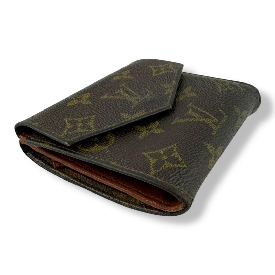 Louis Vuitton Vintage Brown Monogram Compact Bifold Wallet Purse - Lux Central