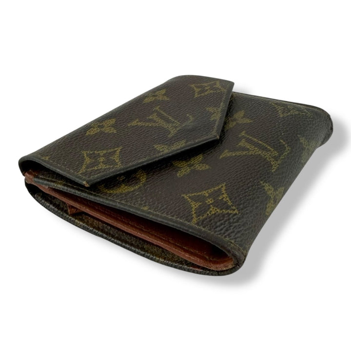 Louis Vuitton Vintage Brown Monogram Compact Bifold Wallet Purse - Lux Central