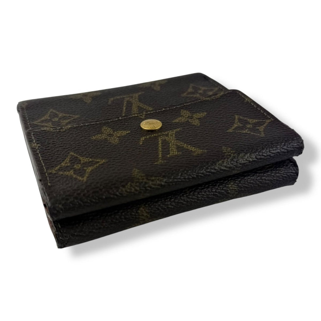 Louis Vuitton Vintage Brown Monogram Compact Bifold Wallet Purse - Lux Central