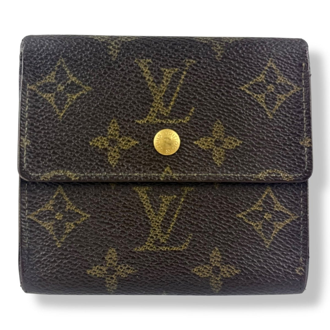 Louis Vuitton Vintage Brown Monogram Compact Bifold Wallet Purse - Lux Central