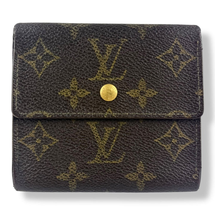 Louis Vuitton Vintage Brown Monogram Compact Bifold Wallet Purse - Lux Central