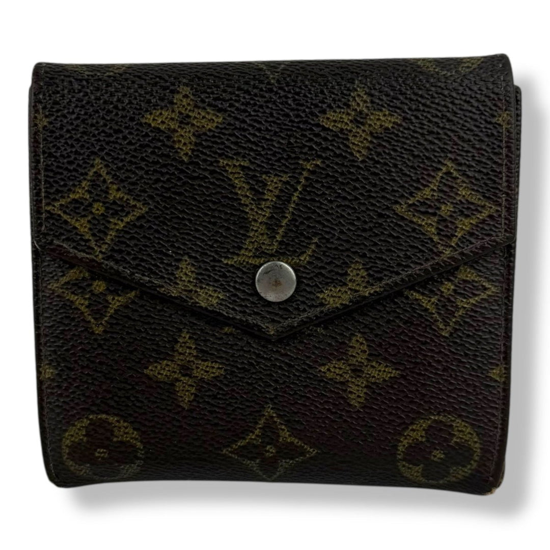 Louis Vuitton Vintage Brown Monogram Compact Bifold Wallet Purse - Lux Central