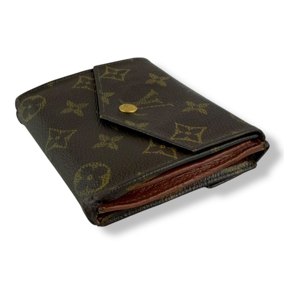 Louis Vuitton Vintage Brown Monogram Compact Bifold Wallet Purse - Lux Central