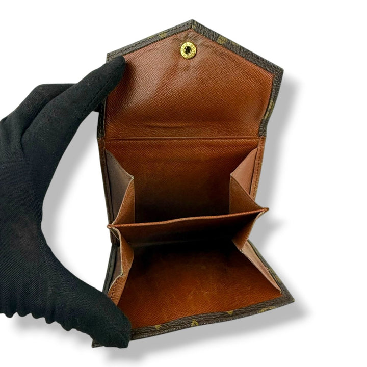 Louis Vuitton Vintage Brown Monogram Compact Bifold Wallet Purse - Lux Central
