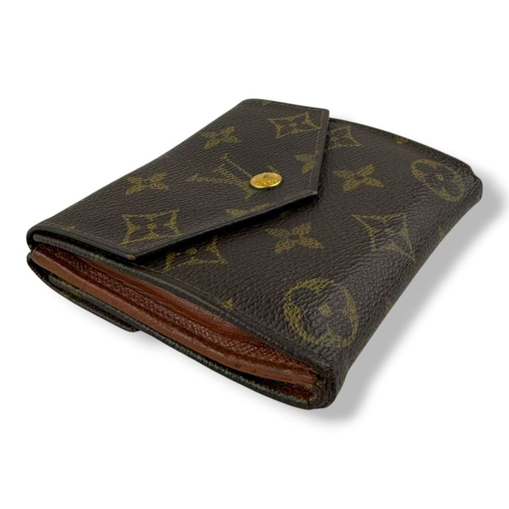 Louis Vuitton Vintage Brown Monogram Compact Bifold Wallet Purse - Lux Central