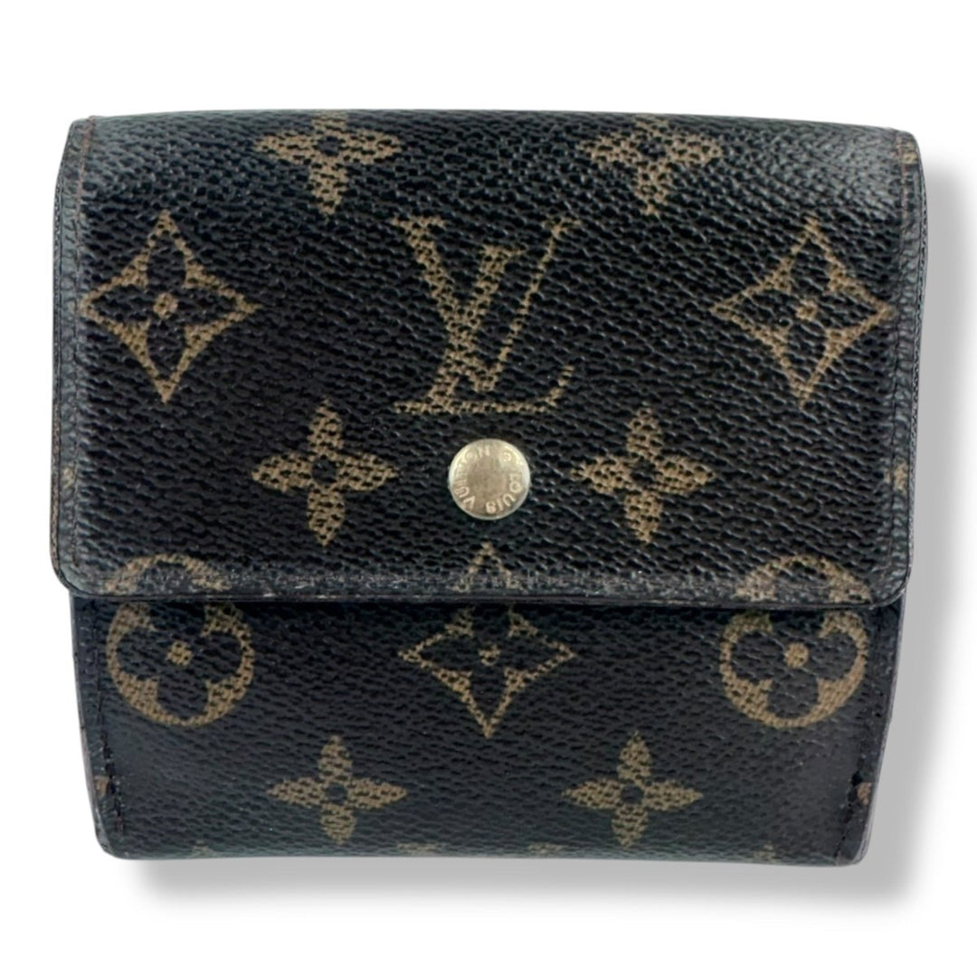 Louis Vuitton Vintage Brown Monogram Compact Bifold Wallet Purse - Lux Central