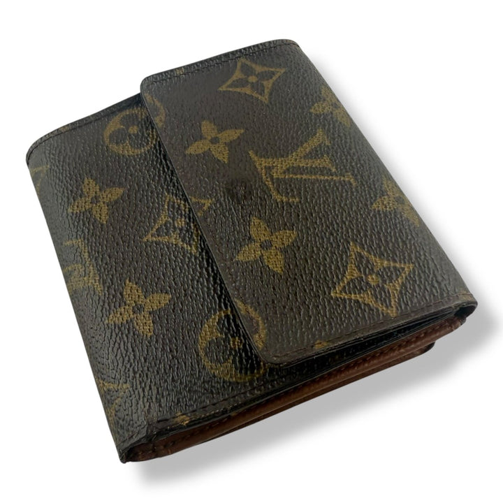 Louis Vuitton Vintage Brown Monogram Compact Bifold Wallet Purse - Lux Central