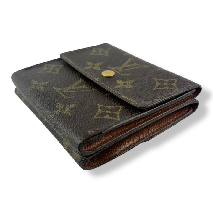 Louis Vuitton Vintage Brown Monogram Compact Bifold Wallet Purse - Lux Central