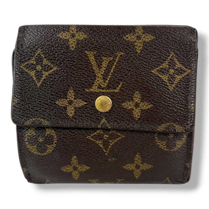 Louis Vuitton Vintage Brown Monogram Compact Bifold Wallet Purse - Lux Central