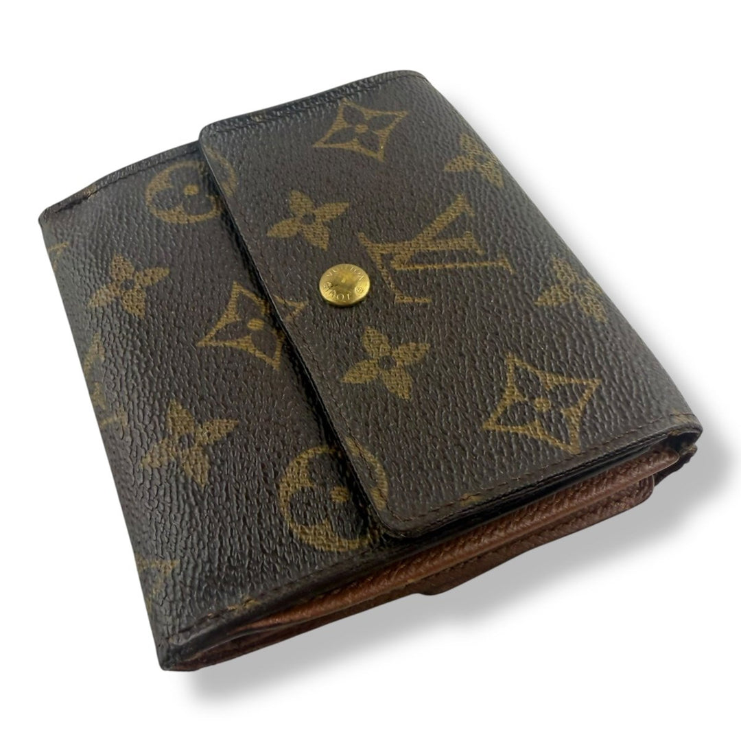 Louis Vuitton Vintage Brown Monogram Compact Bifold Wallet Purse - Lux Central