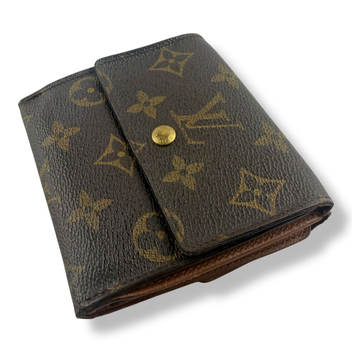 Louis Vuitton Vintage Brown Monogram Compact Bifold Wallet Purse - Lux Central