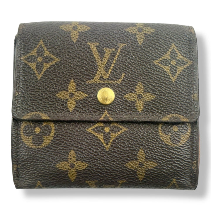 Louis Vuitton Vintage Brown Monogram Compact Bifold Wallet Purse - Lux Central
