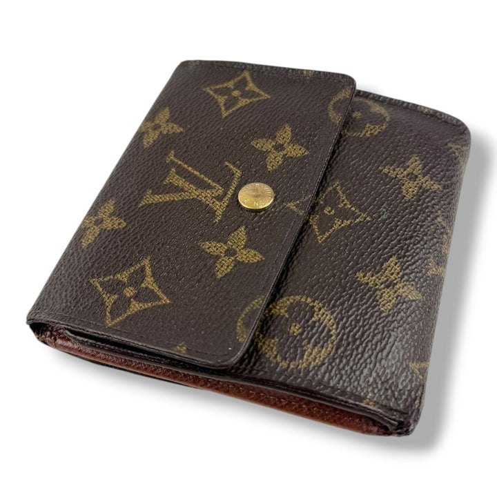 Louis Vuitton Vintage Brown Monogram Compact Bifold Wallet Purse - Lux Central