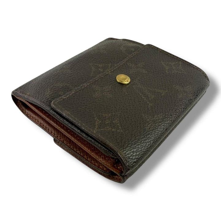 Louis Vuitton Vintage Brown Monogram Compact Bifold Wallet Purse - Lux Central